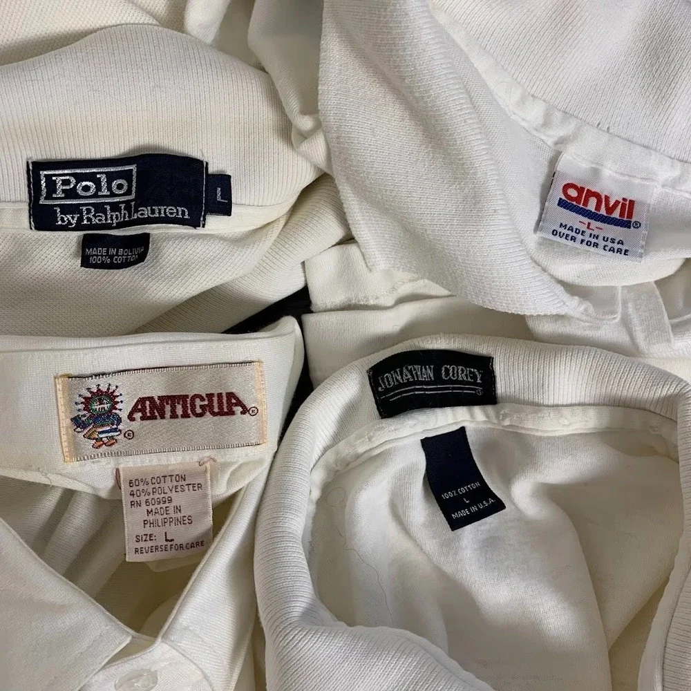 Vtg Golf Polo Shirts Bundle Nashville Ralph Lauren Southern‎ Invitational Mens L
